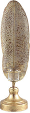 PTMD Xandro Theelichthouder Veer - H44,5 x Ø12,5 cm - Metaal - Goud