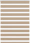 vidaXL - Zebra - Blind - 115x150 - cm - stofbreedte - 110,9 - cm - polyester - zandbruin