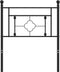 vidaXL - Hoofdbord - 80 - cm - metaal - zwart