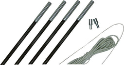 Eurotrail Fiber Stokkenset - 9,5mm - 550-600 cm - Zwart (1 set)