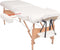 vidaXL - Massagetafel- - en - krukset - inklapbaar - 2 - zones - 10 - cm - dik - wit