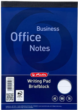 Herltiz - Schrijfblok A5 - 100 vel gelijnd 70 g/m²