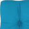 vidaXL - Palletkussen - 50x40x12 - cm - stof - blauw