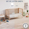 Hoeslaken 70x140 - 100% Oeko Tex Gecertificeerd Katoen - Set van 2 - Wit en Beige (2 stuks)