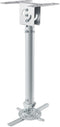 Manhattan Projector - Universele Plafondbeugel - 57-82 cm hoogte max 20 kg - Zilver