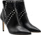 Guess Danina - Enkellaarzen - Zilveren studs en slangenleren look - Zwart