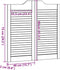 vidaXL - Draaideuren - louvre - design - 2 - paar - 80x80 - cm - wit