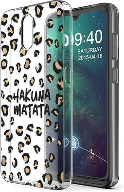 iMoshion Hoesje Geschikt voor Nokia 2.3 Hoesje Siliconen - iMoshion Design hoesje - Bruin / Zwart / Transparant / Hakuna Matata