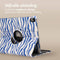 imoshion Tablet Hoes - Geschikt voor iPad Air 5 (2022) / Air 4 (2020) - 360° Draaibare Design Bookcase 2.0 - White Blue Stripes