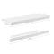 Woltu Wandplank met Lade - Zwevende Wandplank - Wit MDF - 80 x 5 x 25 cm