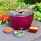 LotusGrill Classic - Rookvrije Tafelbarbecue - 35 cm - Paars