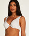 Hunkemöller Scallop - Dames Bikinitop Niet-voorgevormd met Beugel - Wit - maat 80A