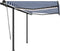 vidaXL - Luifel - automatisch - met - LED - en - windsensor - 3x2,5 - m - blauw - en - wit