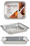 Set van trays Kinvara 82262 Aluminium 32,5 x 26 x 3,8 cm 3 Onderdelen (12 Stuks)