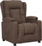 vidaXL Fauteuil verstelbaar stof taupe