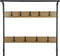 ERRO Kapstok - Garderoberek - 9 haken - 72x34x183cm - Mat zwart met houtaccenten