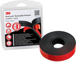 3M Dual Lock Klittenband Om vast te plakken (l x b) 2.5 m x 25 mm Zwart 1 stuk(s)
