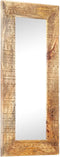 vidaXL - Spiegel - handgesneden - 110x50x2,5 - cm - massief - mangohout