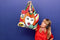 Loqi Tote Pop Opvouwbaar tasje - polyester - 42 x 50 cm - Lollipop