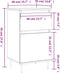 vidaXL - Dressoir - 40x35x70 - cm - bewerkt - hout - gerookt - eikenkleurig