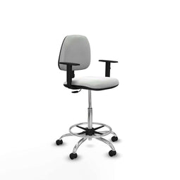 Piqueras y Crespo B1D05RF - Bureaustoel - Hoogteverstelbaar met armleuning - Wit