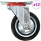 vidaXL - 12 - st - Zwenkwielen - 75 - mm