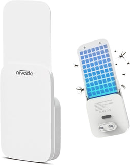 NIVADA Muggenstekker UVLA1003 - Vliegenval - 2 UV Lichten - Slimme Nachtmodus - Diervriendelijk - Incl. 5 Lijmborden (5 stuks)