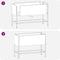 vidaXL - Verhoogde - Tuinierbak - 60x26x45 - cm - in - Roestvrijstaal