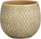 Mica Decorations Bloempot Madeira - 18x18x18 cm - Terracotta - Creme
