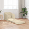 vidaXL - Ligbed - 2-in-1 - Crème - 65x80x83 - cm - Stof