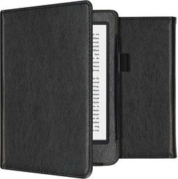 imoshion E-reader Hoesje - Geschikt voor Tolino Shine 4, Kobo Clara 2E - Vegan Leather Bookcase - Zwart
