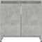 vidaXL - Badkamerkast - 60x33x61 - cm - bewerkt - hout - betongrijs