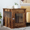 vidaXL - Hondenbench - 64,5x80x71 - cm - bewerkt - hout - oud - houtkleurig