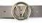 Valentino Round Kledingriem - Broekriem - Kunstleer - 110 cm - Beige