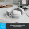Logitech Zone Vibe 100 - Draadloze Over-Ear Headset - Ruisonderdrukkende Microfoon - Wit