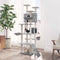 vidaXL - Kattenmeubel - met - sisal - krabpalen - 191 - cm - lichtgrijs