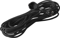 BRASQ Verlengsnoer 10 meter Zwart - Verlengkabel met randaarde - Verlengkabel voor binnen