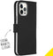 Accezz iPhone 12 Pro Max - Flip cover - Krasbestendig Schokbestendig - Zwart