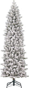 Black Box Trees Harma Smalle Kunstkerstboom - H185 x Ø63 cm - Groen Frosted
