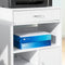 SoBuy Kantoor opbergkastje - 3 vakken 1 lade 1 deur - 50x40x75 cm - Wit
