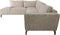 Hoekbank Morgan links - 248x261x88 - Adore 01 Naturel - Velours