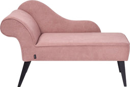 BIARRITZ - Chaise longue - Roze - Linkerzijde - Polyester