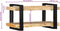 vidaXL - Wandschap - 70x33x35 - cm - massief - ruw - mangohout