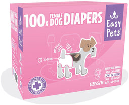 Easypets hondenluiers teef S/m 100 st