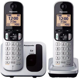 Panasonic KX-TGC212 - DECT-telefoon - 2 handsets - Conferentiegesprek Handsfree Intercom Nummerherkenning Wekker (2 stuks)