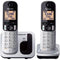Panasonic KX-TGC212 - DECT-telefoon - 2 handsets - Conferentiegesprek Handsfree Intercom Nummerherkenning Wekker (2 stuks)