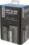 Stanley Adventure Pre|Party Shot Glass + Flask Set | Hammertone Green | BPA-Vrije shotglazen & heupfles | Roestvrijstalen borrelglazen & zakflacon | Makkelijk opstapelen & opbergen