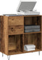 vidaXL - Media - Kast - Artisan - Eiken - 84.5x38x90 - cm - Bewerkt - Hout