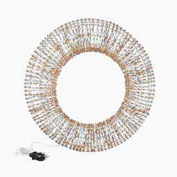 PTMD Kerstkrans Hibba - 70x15x70 cm - Ijzer - Brons