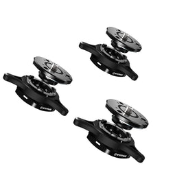 IFOOTAGE Q1S Seastar Quick Release, Kamera Stativ Schnellwechselplatte,1/4 '' & 3/8 '' Automatisierungsschraube QR-Platte,für Einbeinstativ/Fluid-Stativkopf/KameraDreiteiliger Anzug